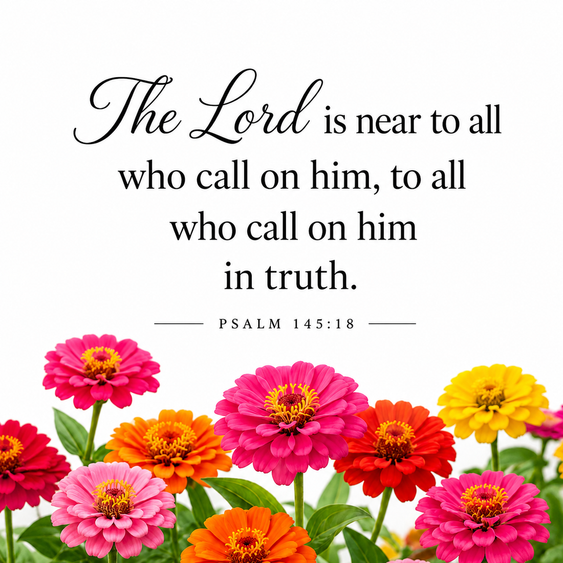 Psalm 145:18 – The Lord Is Near to All Who Call on Him | Daily Bible Verse