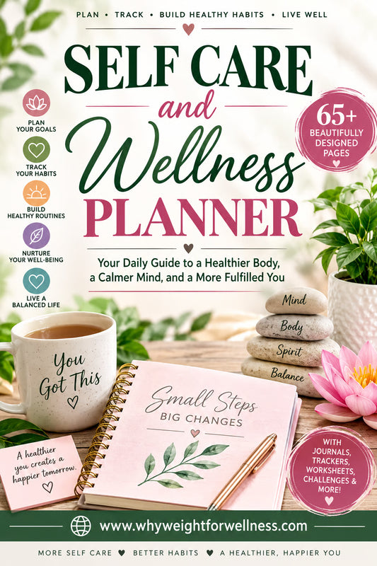 Self Care & Wellness Planner: 65+ Printable Pages to Build Healthy Habits, Reduce Stress & Transform Your Life